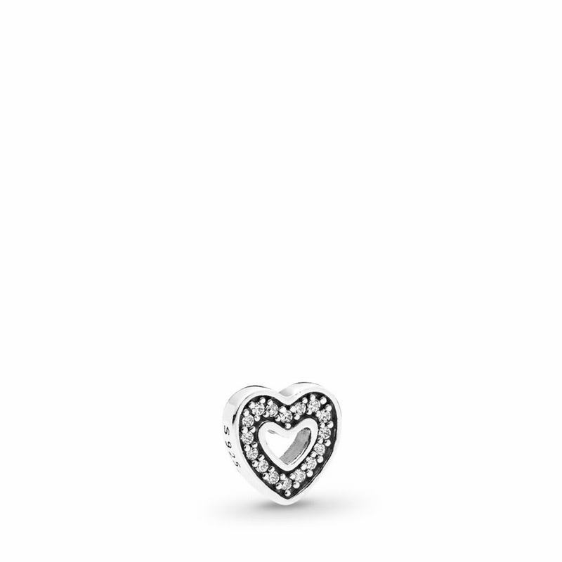 Pandora Australia Captured Heart Petite Locket Charm - Sterling Silver | ANTEGR923